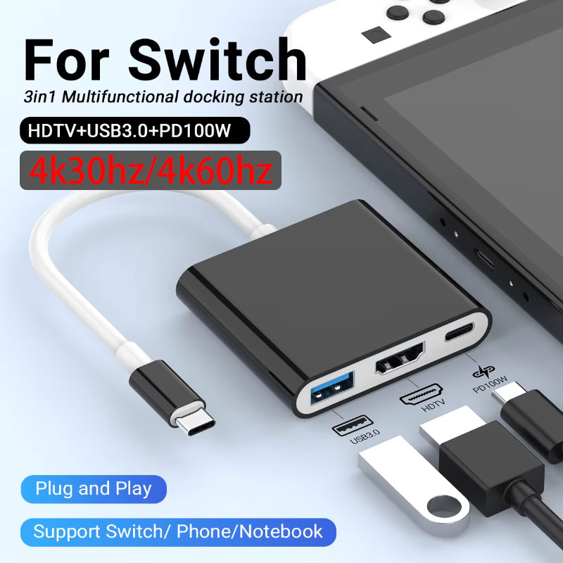 Docking Station Usb C - New 3 IN 1 Portable for