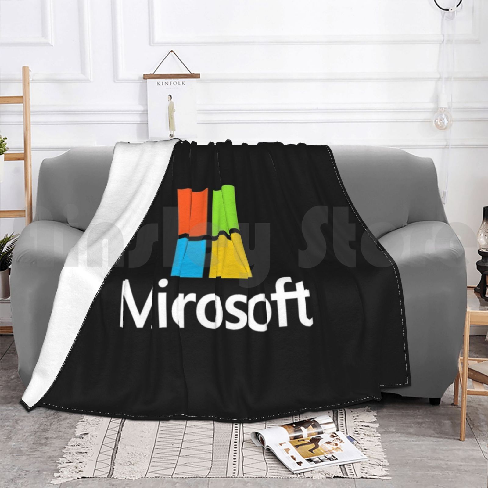 Microsoft Type Blanket Fashion - Office Tech Logo ulasan dan harga