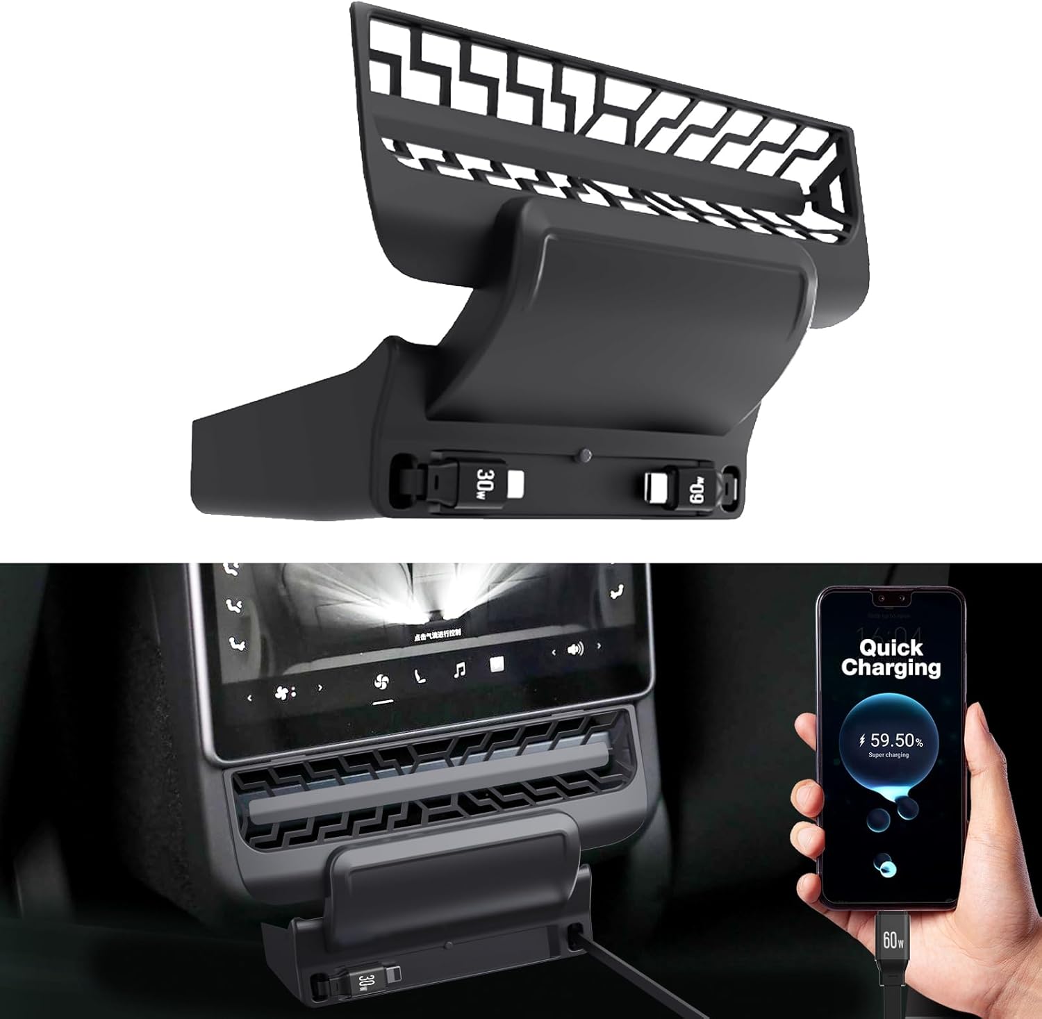For Tesla Model 3/Y 2021-2023  - Docking Station Usb C ulasan dan harga