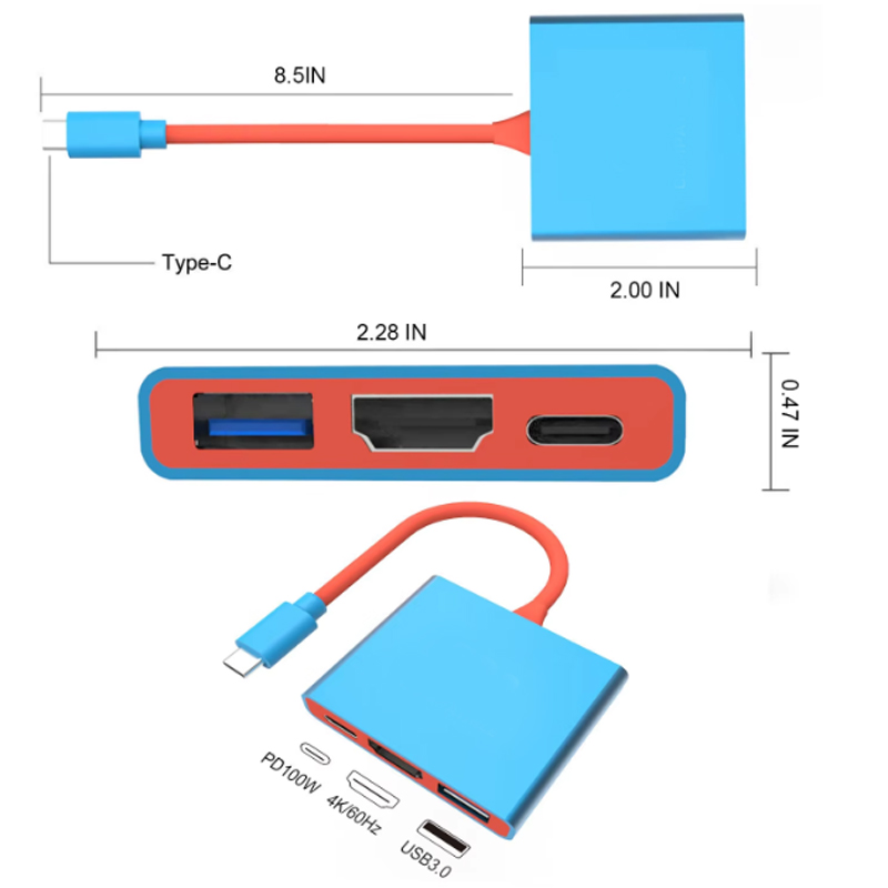 New 3 IN 1 Portable for Ninten - Docking Station Usb C ulasan dan harga