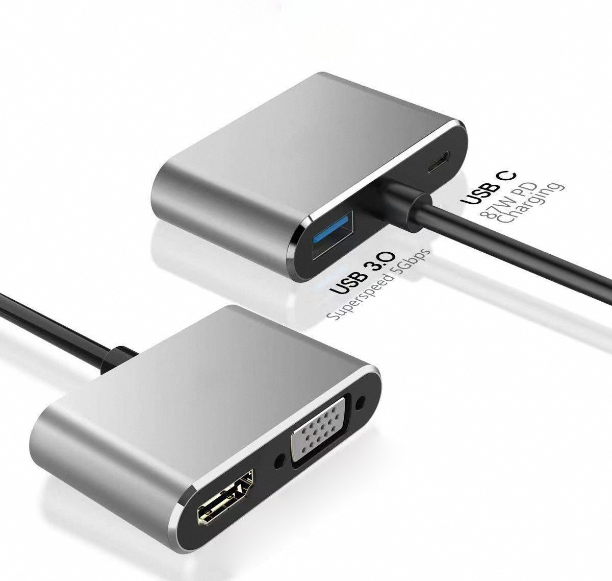 4K USB Type C to VGA 1080P USB - Docking Station Usb C ulasan dan harga